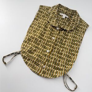 Cos Bib Printed Mock Collar Shirt